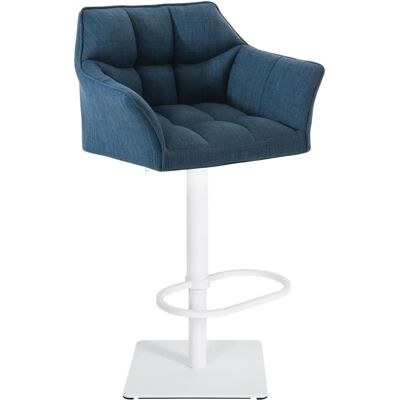 Tabouret Damaso Rétro Bleu - Réglable & Pivotant - Publicité Tabouret Damaso Rétro Bleu - Réglable & Pivotant - Publicité