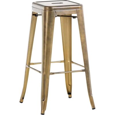 CLP Metallbarhocker Antikgold - Industrieller Stil CLP Metallbarhocker Antikgold - Industrieller Stil