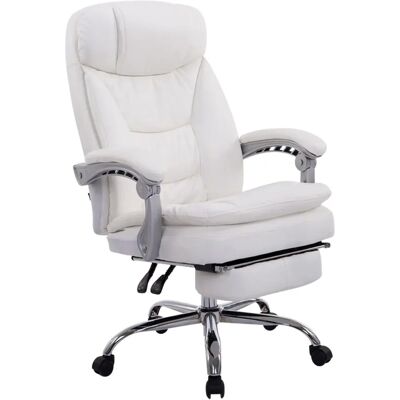 Chaise de bureau Pricenet Troy XL - Blanc ergonomique - Publicité Chaise de bureau Pricenet Troy XL - Blanc ergonomique - Publicité