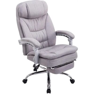 Chaise de Bureau XL Troy CLP - Tissu Gris Ergonomique - Publicité Chaise de Bureau XL Troy CLP - Tissu Gris Ergonomique - Publicité