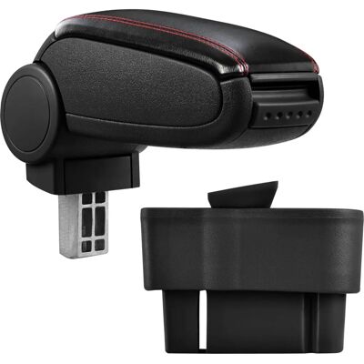 Pro.tec Opel Corsa D Mittelarmlehne - Schwarz mit Roter Naht Pro.tec Opel Corsa D Mittelarmlehne - Schwarz mit Roter Naht