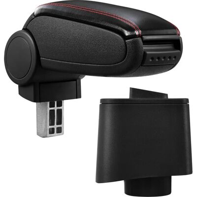 PRO.TEC Mittelarmlehne für VW Polo V (Typ 6R) - Schwarz mit Roter Naht PRO.TEC Mittelarmlehne für VW Polo V (Typ 6R) - Schwarz mit Roter Naht