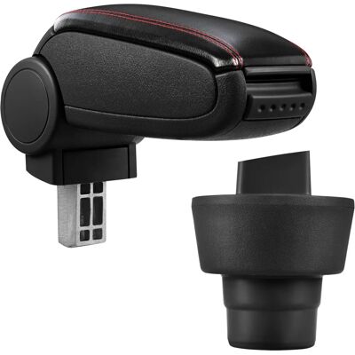 Accoudoir central Pro.tec pour BMW Mini 1ère génération - Rangement, Rembourré, Noir & Couture Rouge - Publicité Accoudoir central Pro.tec pour BMW Mini 1ère génération - Rangement, Rembourré, Noir & Couture Rouge - Publicité