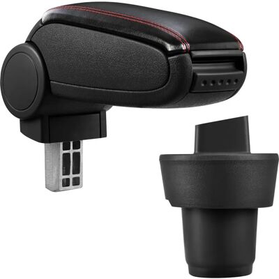 pro.tec Mittelarmlehne für Seat Mii - Schwarz & Rote Nähte pro.tec Mittelarmlehne für Seat Mii - Schwarz & Rote Nähte
