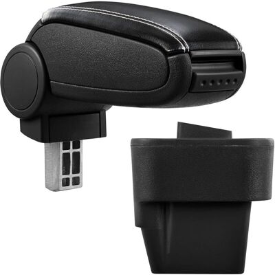Pro.tec Mittelarmlehne Opel Astra H - Schwarz, Weiße Nähte - 2004-2010 Pro.tec Mittelarmlehne Opel Astra H - Schwarz, Weiße Nähte - 2004-2010