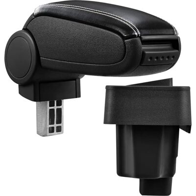 pro.tec BMW E36 Armlehne - Schwarz mit Weißen Nähten - 1990-2000 pro.tec BMW E36 Armlehne - Schwarz mit Weißen Nähten - 1990-2000
