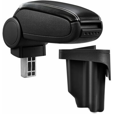 Pro.tec BMW E46 Armlehne - Leder, Klappbar, Stauraum - Schwarz Pro.tec BMW E46 Armlehne - Leder, Klappbar, Stauraum - Schwarz