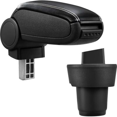 pro.tec Sitzmittelarmlehne für Seat Mii - Schwarz mit Weißen Nähten pro.tec Sitzmittelarmlehne für Seat Mii - Schwarz mit Weißen Nähten