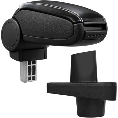 Pro.tec Renault Clio IV Mittelarmlehne - Schwarz mit weißen Nähten Pro.tec Renault Clio IV Mittelarmlehne - Schwarz mit weißen Nähten
