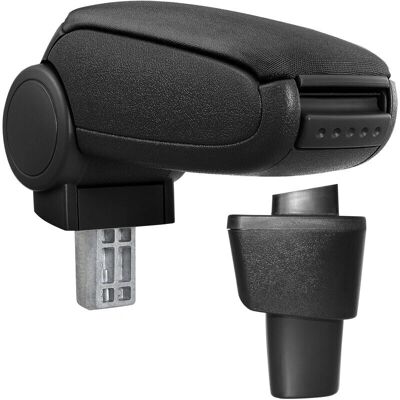 Pro.tec Hyundai i10 Armlehne - Gepolstert mit Stauraum - Stoff - Schwarz - Zweite Generation Pro.tec Hyundai i10 Armlehne - Gepolstert mit Stauraum - Stoff - Schwarz - Zweite Generation