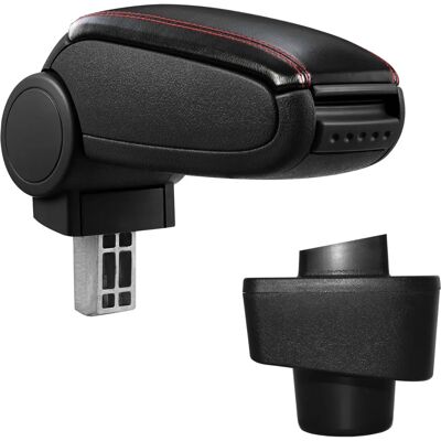 Pro.tec Renault Captur Mittelarmlehne - Schwarz mit Roter Naht Pro.tec Renault Captur Mittelarmlehne - Schwarz mit Roter Naht