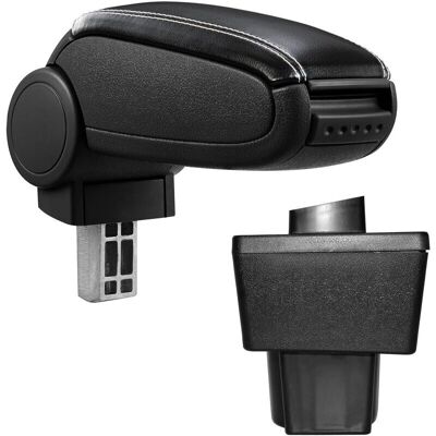 pro.tec Mittelarmlehne für Skoda Yeti - ab 2009 - Schwarz mit weißen Nähten pro.tec Mittelarmlehne für Skoda Yeti - ab 2009 - Schwarz mit weißen Nähten
