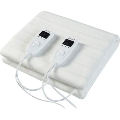 casa.pro Elektrische Decke - 3-Position Schalter - 160x140cm - Weiß casa.pro Elektrische Decke - 3-Position Schalter - 160x140cm - Weiß