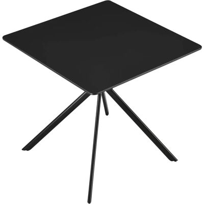 fr.Table à manger noire MDF 78x78x75cm pour 2 - Table à manger - Publicité fr.Table à manger noire MDF 78x78x75cm pour 2 - Table à manger - Publicité