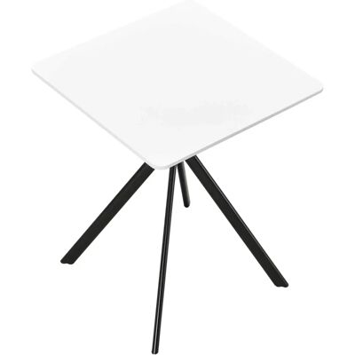 Tavolo da pranzo in.casa MDF quadrato - Bianco - 60x60x75cm per 2 Tavolo da pranzo in.casa MDF quadrato - Bianco - 60x60x75cm per 2