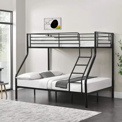Neu.Haus Hochbett - Platzsparendes Metallbett für 3 Neu.Haus Hochbett - Platzsparendes Metallbett für 3