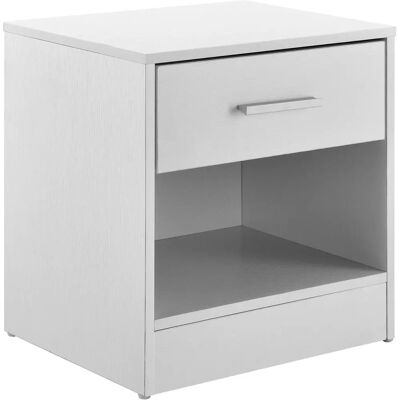 en.casa Table de nuit Jette - Meuble blanc élégant - Publicité en.casa Table de nuit Jette - Meuble blanc élégant - Publicité