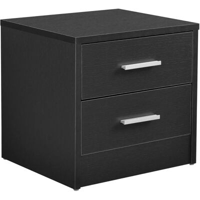 en Jette Nachttisch - Eleganter 2-Schubladen Nachttisch - Modernes Grau en Jette Nachttisch - Eleganter 2-Schubladen Nachttisch - Modernes Grau