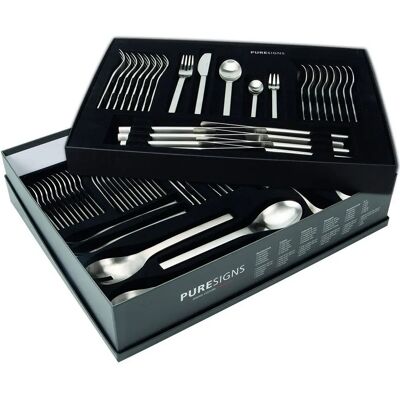 Puresigns One Set di Posate Silver - 68 pezzi per 12 persone Puresigns One Set di Posate Silver - 68 pezzi per 12 persone