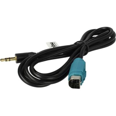 Cavo Adattatore Audio Auto vhbw Alpine - 120cm - Nero Cavo Adattatore Audio Auto vhbw Alpine - 120cm - Nero