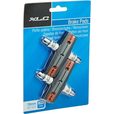 XLC V-Brake Plaquettes de frein BS-V09 Unisex – ensemble de 4 pièces 70 mm orange gris noir - Plaquettes de frein XLC V-Brake Plaquettes de frein BS-V09 Unisex – ensemble de 4 pièces 70 mm orange gris noir - Plaquettes de frein