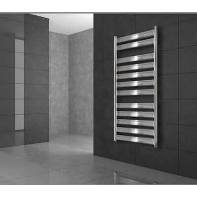 ECD GERMANY Radiator Tharr 500x950mm Chrom Modernes Paneel Badezimmerheizer ECD GERMANY Radiator Tharr 500x950mm Chrom Modernes Paneel Badezimmerheizer