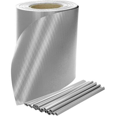 Pellicola Privacy Vento e Rumore - Grigio - 35m x 19cm Pellicola Privacy Vento e Rumore - Grigio - 35m x 19cm