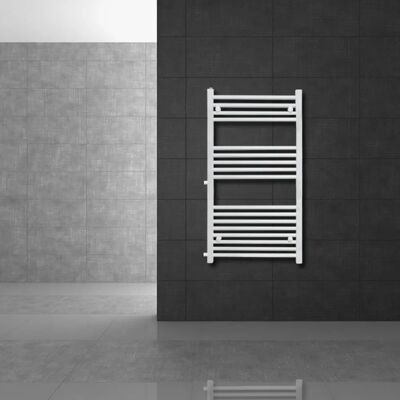 ECD GERMANY Radiador toallero en acero blanco - 500x1200mm ECD GERMANY Radiador toallero en acero blanco - 500x1200mm
