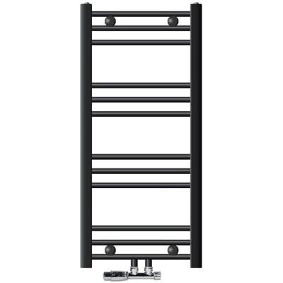 ECD GERMANY Sahara Radiatore - Kit di collegamento a parete, 400x800mm, Antracite ECD GERMANY Sahara Radiatore - Kit di collegamento a parete, 400x800mm, Antracite