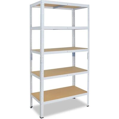 Shelfplaza - Schwerlastmetallregal 200x120x60cm - Weiß Shelfplaza - Schwerlastmetallregal 200x120x60cm - Weiß