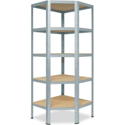 Shelfplaza - Schwerlast-Eckregal 200x60x30cm, 5 Ablagen Shelfplaza - Schwerlast-Eckregal 200x60x30cm, 5 Ablagen