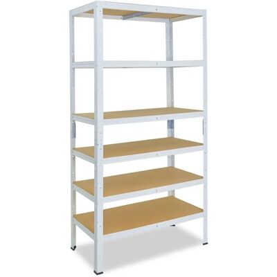 Shelfplaza - Étagère métallique 230x100x40cm Blanche - Résistante - Publicité Shelfplaza - Étagère métallique 230x100x40cm Blanche - Résistante - Publicité