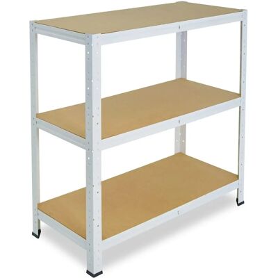 SHELFPLAZA - Home 90x30x50 cm Schweres Metallregal mit 3 Böden - Regal SHELFPLAZA - Home 90x30x50 cm Schweres Metallregal mit 3 Böden - Regal
