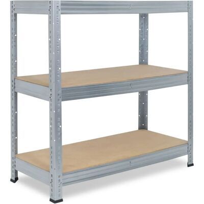Shelfplaza Pro 90x120x45 cm Verzinkte Stahlregal mit 3 Ebenen - Schwerlastregal Shelfplaza Pro 90x120x45 cm Verzinkte Stahlregal mit 3 Ebenen - Schwerlastregal