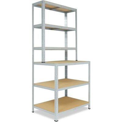 SHELFPLAZA Schwerlast Metallregal 6 Böden - Lager & Werkstatt SHELFPLAZA Schwerlast Metallregal 6 Böden - Lager & Werkstatt