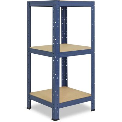 SHELFPLAZA - home 100x45x45 cm Schwerlastmetallregal Blau - Regal SHELFPLAZA - home 100x45x45 cm Schwerlastmetallregal Blau - Regal