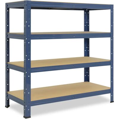 SHELFPLAZA - home 100x50x30 cm Blau Schwerlastregal - Metallregal mit 4 Böden SHELFPLAZA - home 100x50x30 cm Blau Schwerlastregal - Metallregal mit 4 Böden