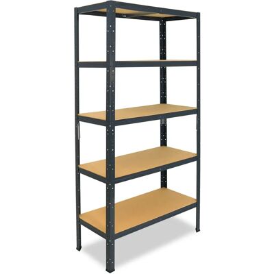 Shelfplaza 180x40x60cm Schwerlastmetallregal - Anthrazit - 5 Böden Shelfplaza 180x40x60cm Schwerlastmetallregal - Anthrazit - 5 Böden
