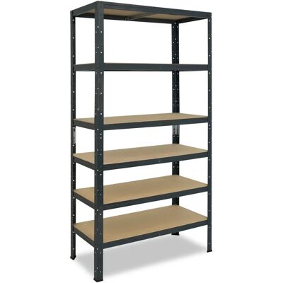 Shelfplaza - home 200x75x40 cm Schweres Metallregal - 6 Böden Shelfplaza - home 200x75x40 cm Schweres Metallregal - 6 Böden