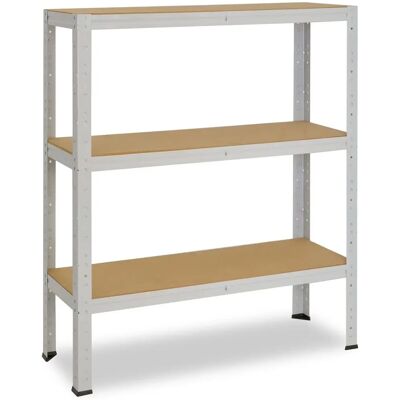 Étagère métallique lourde Shelfplaza Bureau - 100x90x30 cm - Gris clair - Publicité Étagère métallique lourde Shelfplaza Bureau - 100x90x30 cm - Gris clair - Publicité