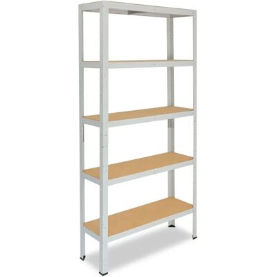 Étagère en métal pour charges lourdes SHELFPLAZA 180x120x30cm - 5 étagères 175kg - Publicité Étagère en métal pour charges lourdes SHELFPLAZA 180x120x30cm - 5 étagères 175kg - Publicité