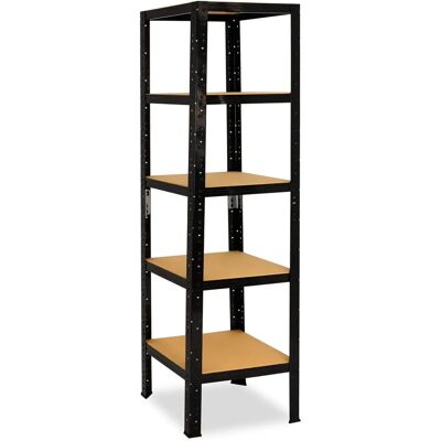 Étagère métallique noire 180x40x40 cm pour charges lourdes - Étagère robuste - Publicité Étagère métallique noire 180x40x40 cm pour charges lourdes - Étagère robuste - Publicité