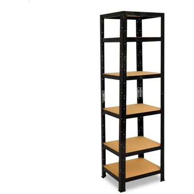 SHELFPLAZA Schwarzes 180x50x50 cm Schwerlastmetallregal - Aufbewahrung SHELFPLAZA Schwarzes 180x50x50 cm Schwerlastmetallregal - Aufbewahrung