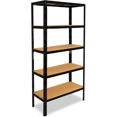 SHELFPLAZA Schwarz 200x80x50 cm Schwerlastregal - Stauraum SHELFPLAZA Schwarz 200x80x50 cm Schwerlastregal - Stauraum