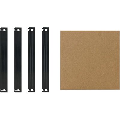 ShelfPlaza 50x50 HDF shelf panel Noir - Publicité ShelfPlaza 50x50 HDF shelf panel Noir - Publicité