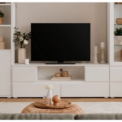 Ben Fehér 160cm TV Lowboard - TV Lowboard Ben Fehér 160cm TV Lowboard - TV Lowboard