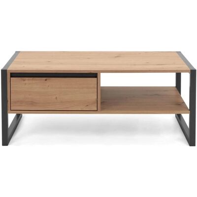 VidaXL Table Basse - Design Industriel Moderne - 100x55 cm - Publicité VidaXL Table Basse - Design Industriel Moderne - 100x55 cm - Publicité
