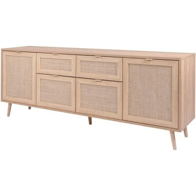 Sconto Belem Holzfarben Sideboard - 180x71x40 cm Sconto Belem Holzfarben Sideboard - 180x71x40 cm