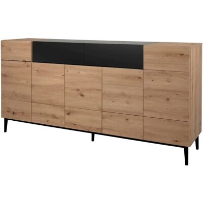 Sconto Artisan Eiche Sideboard - 7 Einlegeböden, 5 Türen, 2 Schubladen - Sideboard Sconto Artisan Eiche Sideboard - 7 Einlegeböden, 5 Türen, 2 Schubladen - Sideboard