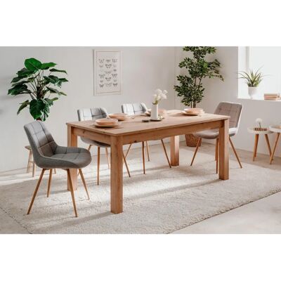 Marque Modèle Table à manger extensible en chêne - Table à manger - Publicité Marque Modèle Table à manger extensible en chêne - Table à manger - Publicité